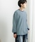 ワッフルボーダーロングTシャツ