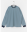 ワッフルボーダーロングTシャツ