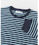 ワッフルボーダーロングTシャツ