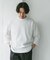 ポンチ8分袖ラウンドヘムTシャツ