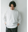ポンチ8分袖ラウンドヘムTシャツ