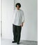 ポンチ8分袖ラウンドヘムTシャツ