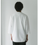 ポンチ8分袖ラウンドヘムTシャツ