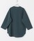 ポンチ8分袖ラウンドヘムTシャツ