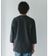 ポンチ8分袖ラウンドヘムTシャツ