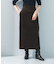 le　CORDUROY H-LINE SKIRT