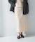 le　CORDUROY H-LINE SKIRT