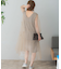 TORRAZZO DONNA　ニット×オーガンジーリバーシブルワンピース