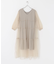 TORRAZZO DONNA　ニット×オーガンジーリバーシブルワンピース