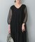 TORRAZZO DONNA　ニット×オーガンジーリバーシブルワンピース