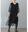 TORRAZZO DONNA　ニット×オーガンジーリバーシブルワンピース