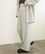 センタープレスハイウエストWIDEパンツ