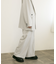 センタープレスハイウエストWIDEパンツ