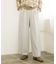センタープレスハイウエストWIDEパンツ