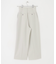 センタープレスハイウエストWIDEパンツ