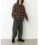 リラックスフィットチェックレギュラーシャツ