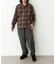 リラックスフィットチェックレギュラーシャツ