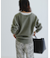 new basic　カシミヤコットンVネックチュニックニット