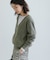 new basic　カシミヤコットンVネックチュニックニット