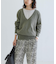new basic　カシミヤコットンVネックチュニックニット