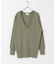 new basic　カシミヤコットンVネックチュニックニット