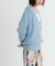 new basic　カシミヤコットンVネックチュニックニット