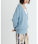 new basic　カシミヤコットンVネックチュニックニット