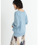 new basic　カシミヤコットンVネックチュニックニット