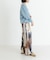 new basic　カシミヤコットンVネックチュニックニット