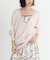 new basic　カシミヤコットンVネックチュニックニット