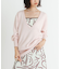 new basic　カシミヤコットンVネックチュニックニット