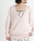 new basic　カシミヤコットンVネックチュニックニット