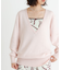 new basic　カシミヤコットンVネックチュニックニット