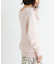 new basic　カシミヤコットンVネックチュニックニット