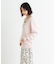 new basic　カシミヤコットンVネックチュニックニット