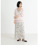 new basic　カシミヤコットンVネックチュニックニット