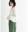テープヤーンVネック畦ニット