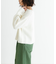 テープヤーンVネック畦ニット