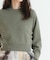 new basic　カシミヤコットンクルーネックニット