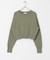 new basic　カシミヤコットンクルーネックニット