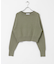new basic　カシミヤコットンクルーネックニット