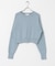 new basic　カシミヤコットンクルーネックニット