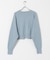 new basic　カシミヤコットンクルーネックニット