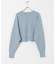 new basic　カシミヤコットンクルーネックニット