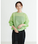 new basic　リネン混スポンディッシュニットプルオーバー