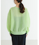 new basic　リネン混スポンディッシュニットプルオーバー