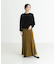 new basic　リネン混スポンディッシュニットプルオーバー