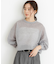 new basic　リネン混スポンディッシュニットプルオーバー