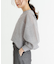 new basic　リネン混スポンディッシュニットプルオーバー