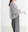 new basic　リネン混スポンディッシュニットプルオーバー